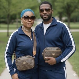 Mario Valentino  Cosmetic Toiletry Pouch Clutch (UNISEX)